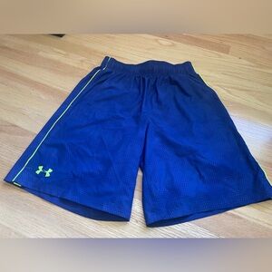 Under Armour Men’s Shorts in Royal Blue with Lime Green Detailing.